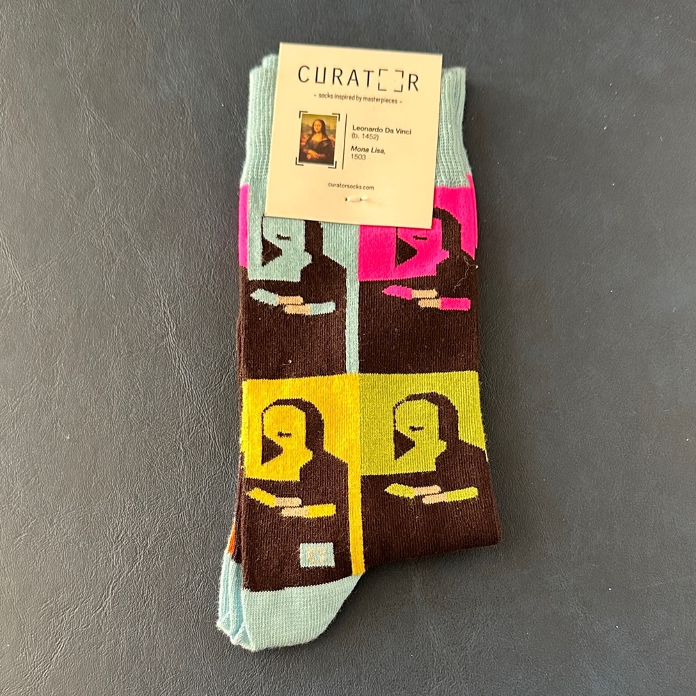 Colorful Mona Lisa Socks
